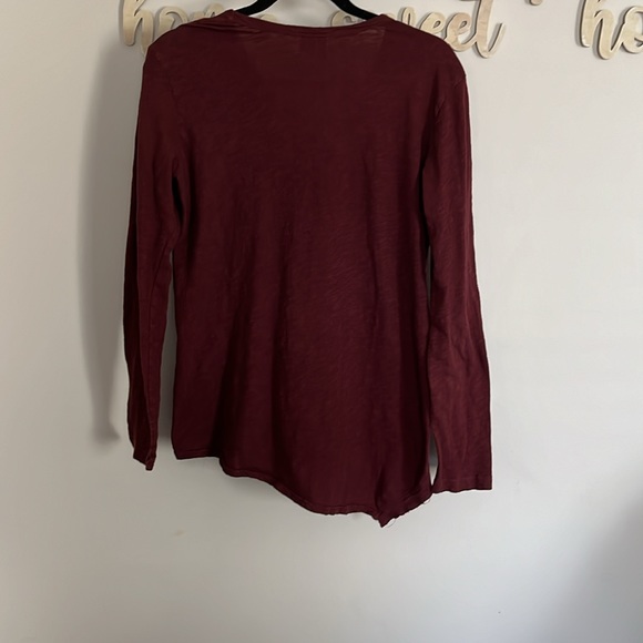 Asymmetrical Anthropologie Long Sleeve Shirt - Picture 2 of 4
